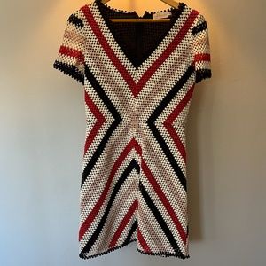 Tory Burch Short-Sleeve Crochet Dress